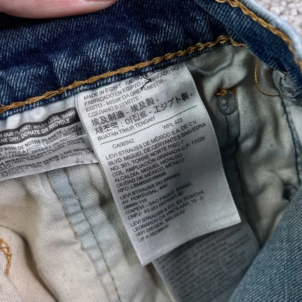 Levis‎ 505 Jeans Mens 32x30 (Fits 30x29) Blue Regular Straight Stretch Denim